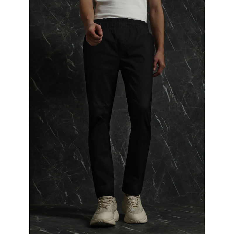 BREAKBOUNCE Black Slim Fit Jogchi Joggers (S)
