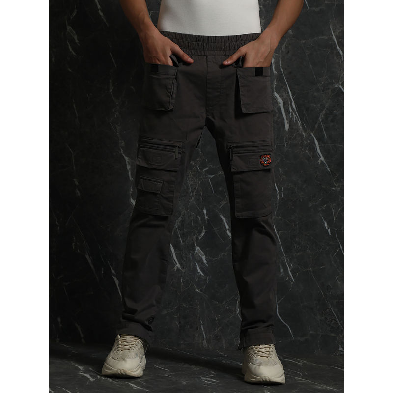BREAKBOUNCE Grey Taika Slim Fit Joggers (XS)