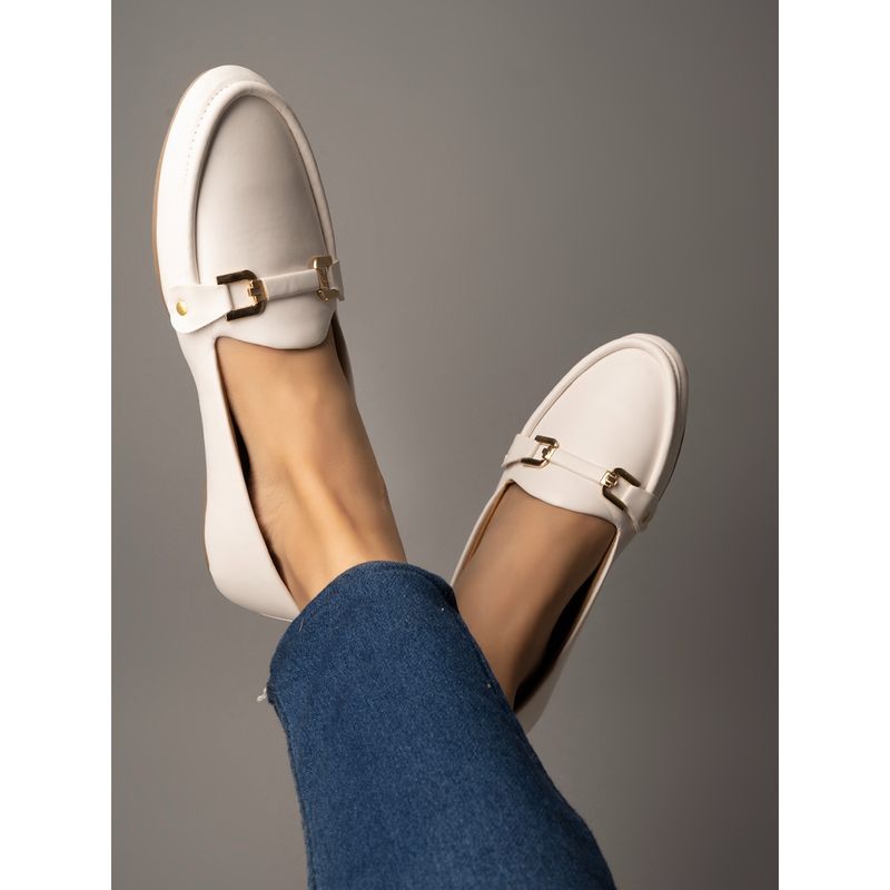 Shoetopia Women White Ballerinas (EURO 41)