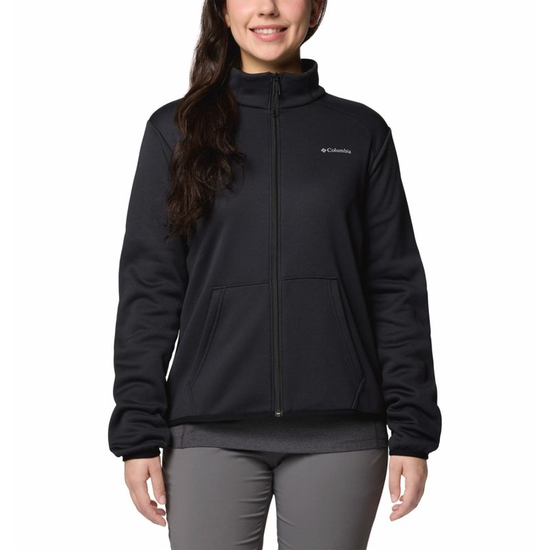 Buy Columbia Womens Black Col Hike Tech Fleece Full Zip Jacket Online