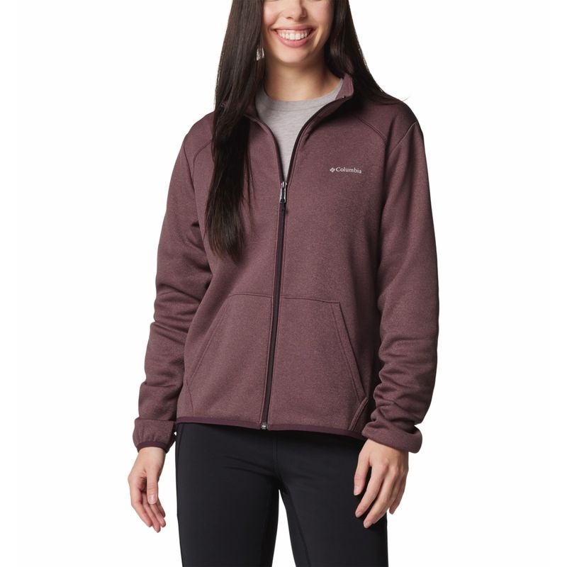 Buy Columbia Womens Purple Col Hike Tech Fleece Full Zip Jacket Online