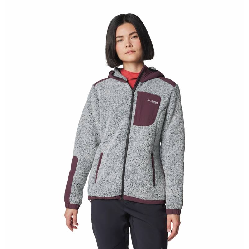 Columbia Women Grey Omni-Heat Arctic Arctic Crest Fleece Jacket upto 8°c (S)