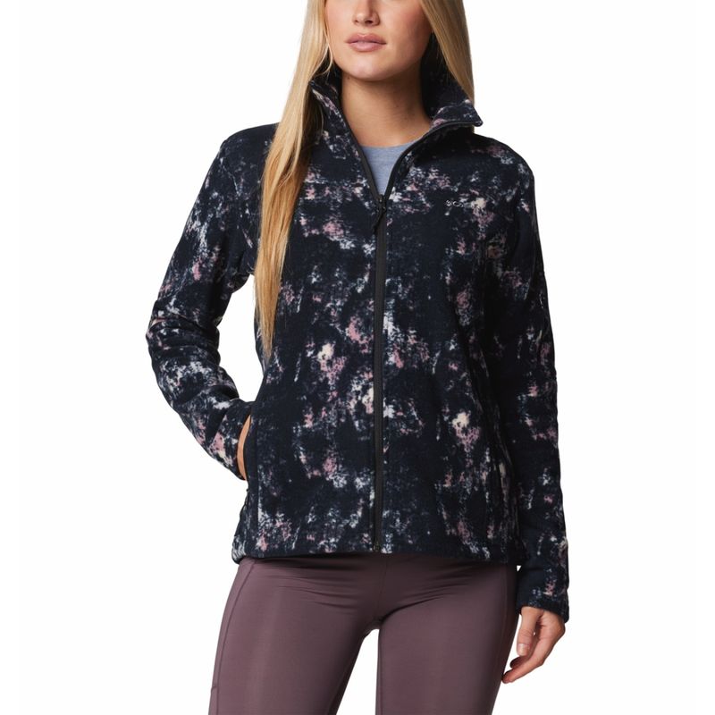 Columbia Womens Multi Fast Trek Printed Fleece Jacket (S)