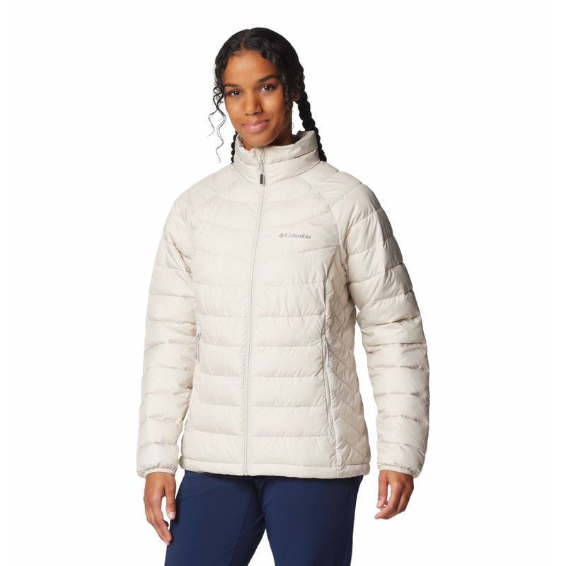 Columbia Womens Beige Omni-Heat Reflective Powder Lite II Full Zip Jacket (S)