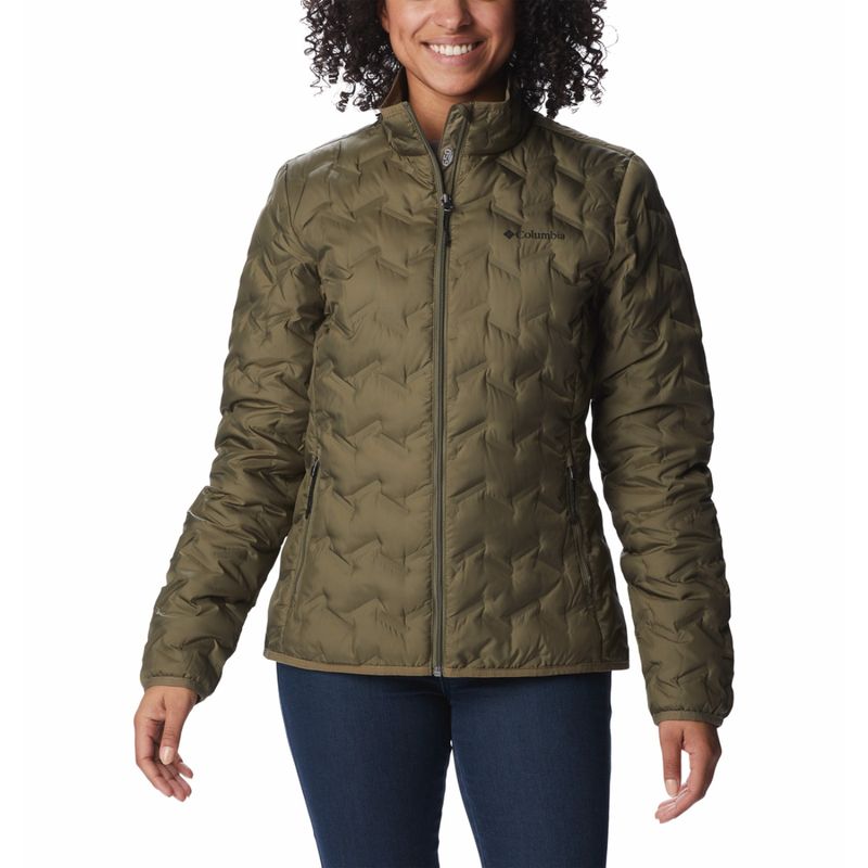 Buy Columbia Womens Green OmniHeat Reflective Delta Ridge II Down