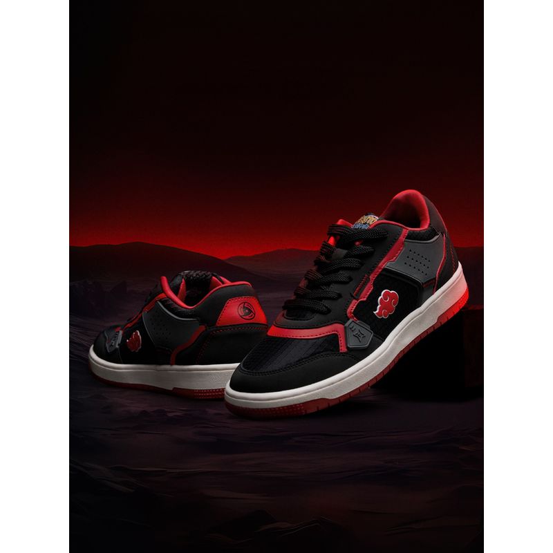The Souled Store Official Naruto: Akatsuki 2.0 Men Multi-Color Low Top Sneakers (UK 9)