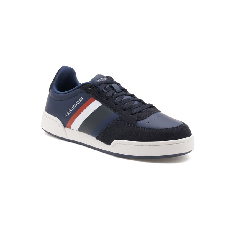 U.S. POLO ASSN. Mens ROGER Navy Blue Sneakers (UK 10)