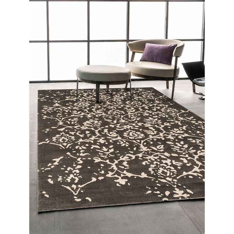 DDecor Live Beautiful Rugs Floral Black & WhiteLargeOPTIMIST54514