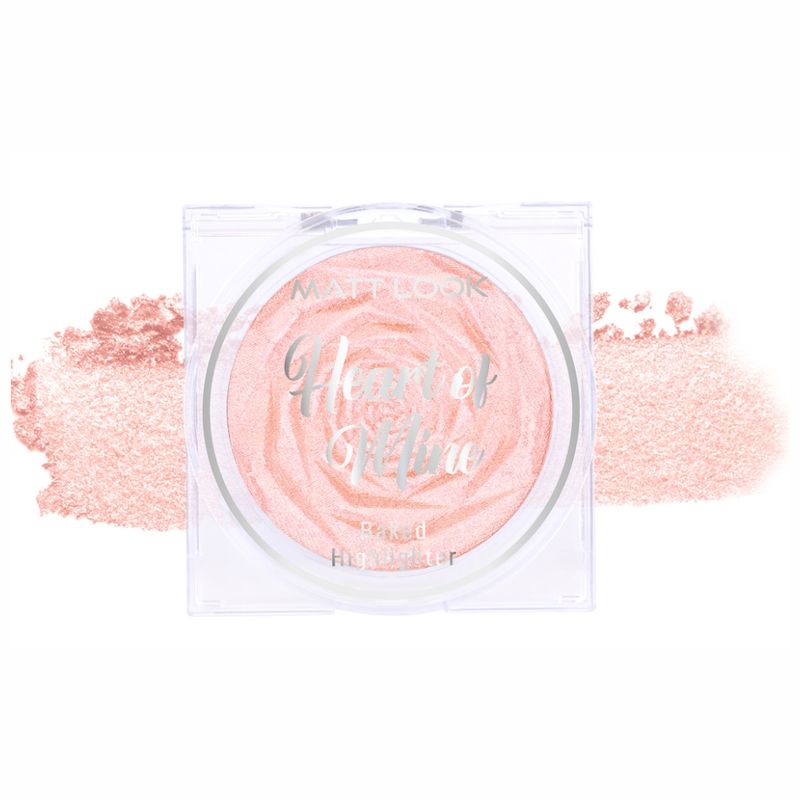 Matt look Heart Of Mine Baked Highlighter - 06 Rosy Dew