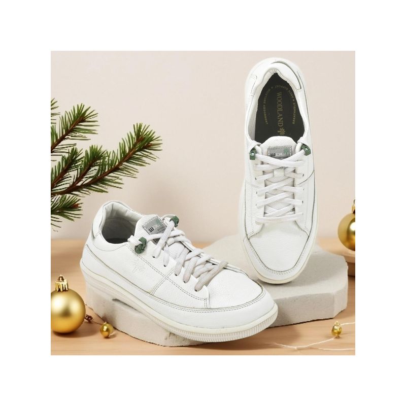 WOODLAND White Mens Sneakers (EURO 45)