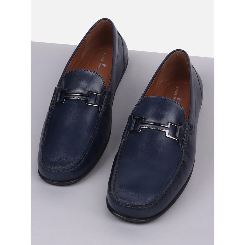 Louis Philippe Men Navy Blue Loafers (UK 6)
