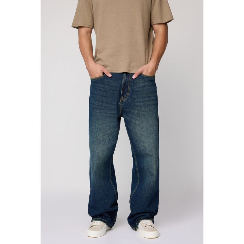 FREAKINS Tinted Lagoon Baggy Fit Jeans (34)