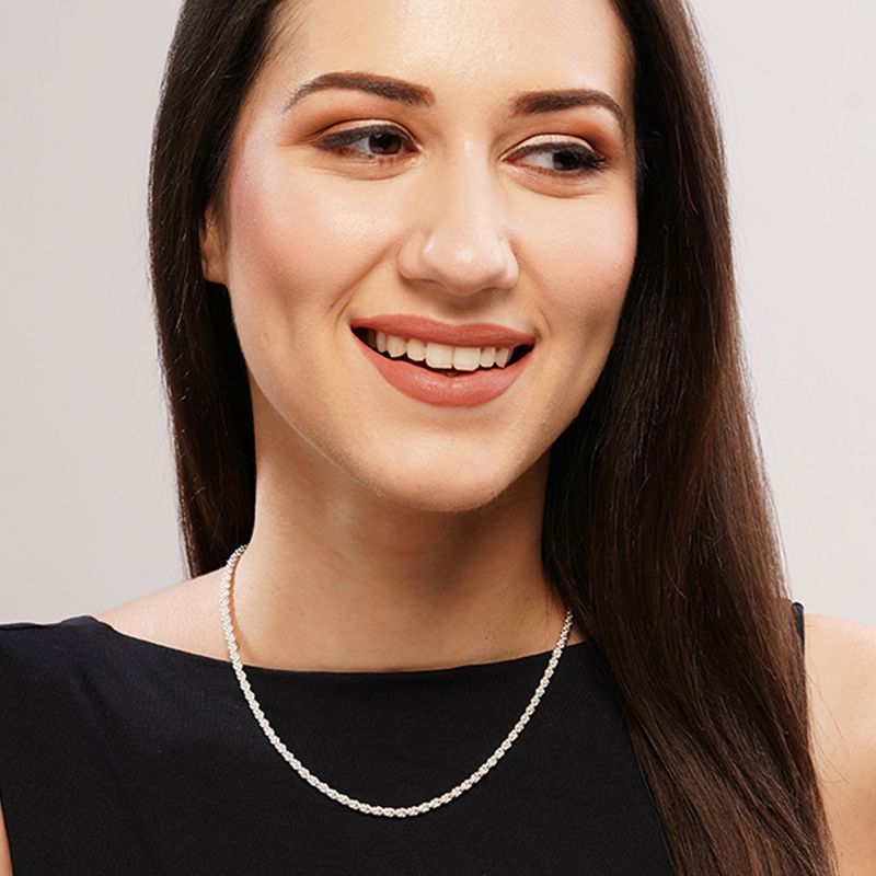 Buy Tipsyfly Silver Rope Chain Online