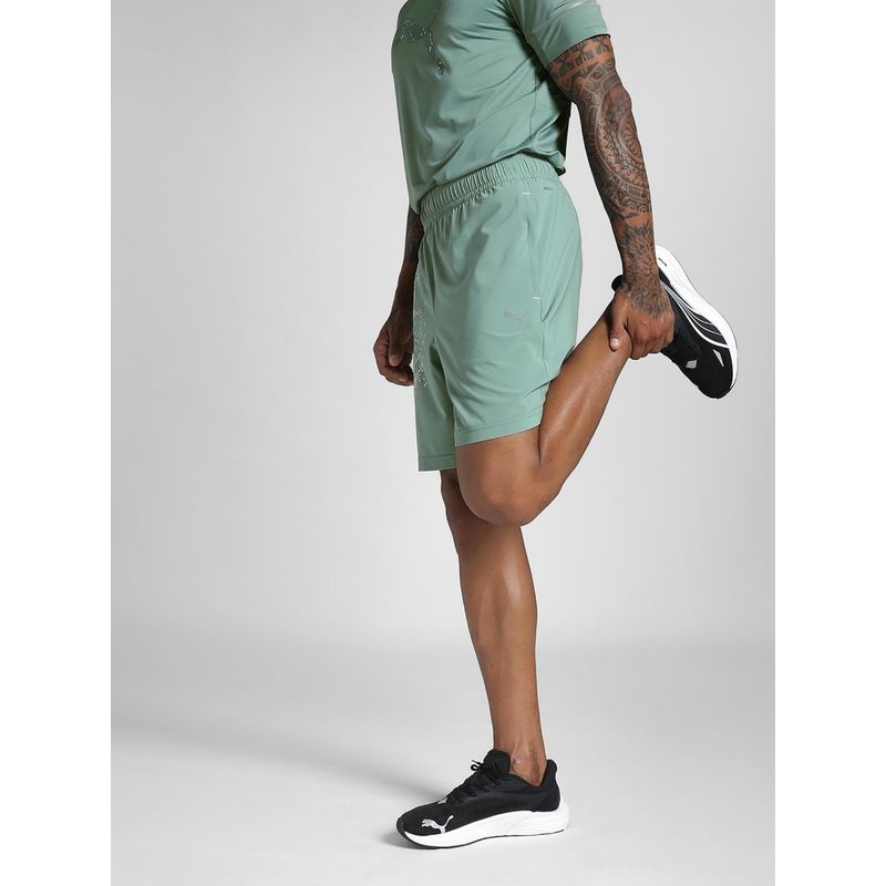 Puma Green Printed Shorts (XS)