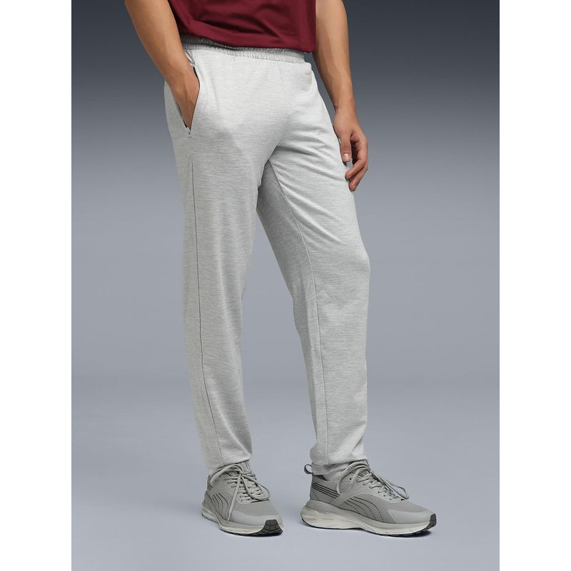 Puma Grey Solid/Plain Trackpant (M)