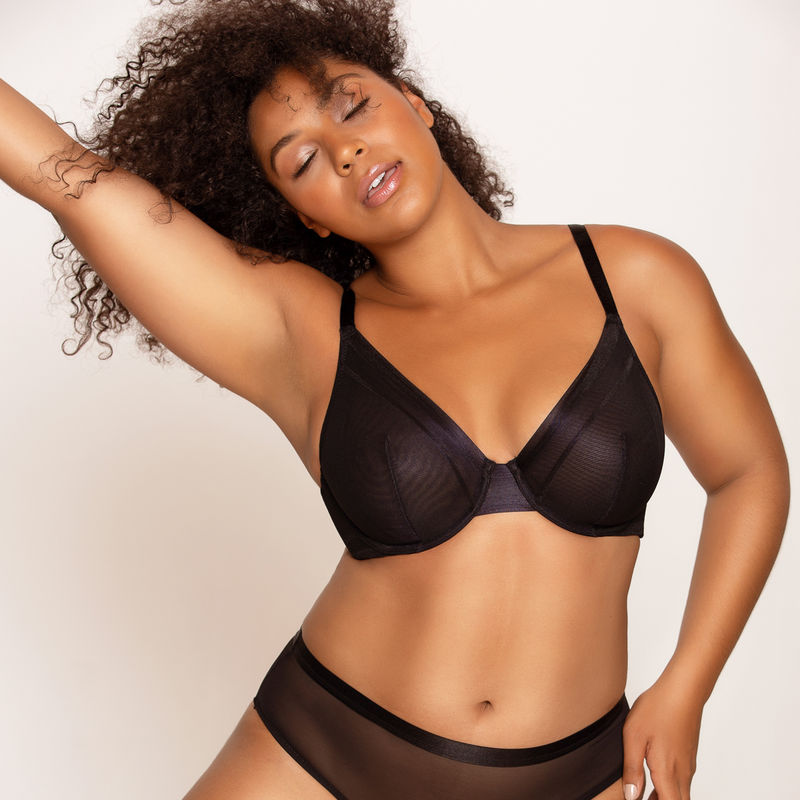 Parfait Maya Unlined Wire Bra Style Number-P5752 - Black (38G)