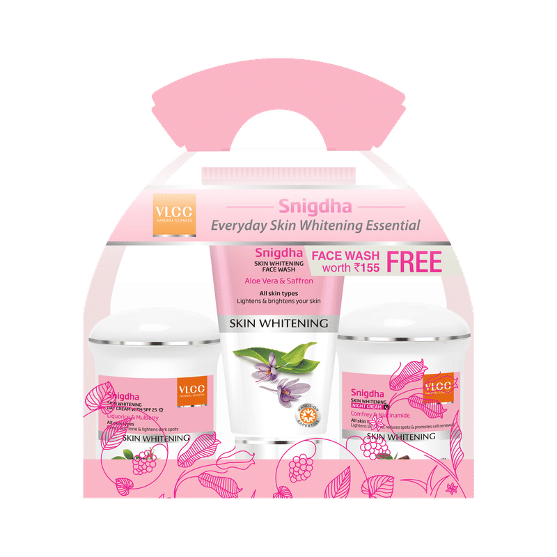 Buy VLCC Snigdha Everyday Skin Whitening Essential + Free Face Wash