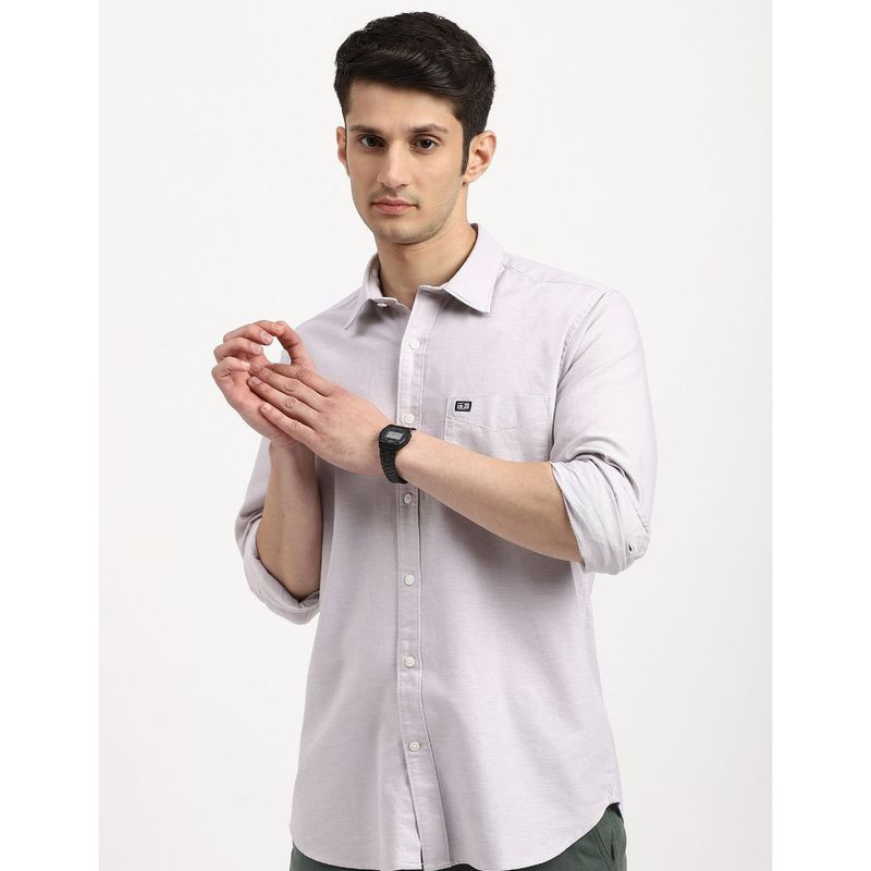 Arrow Sports Oxford Pink Slim Fit Casual Shirt (44)