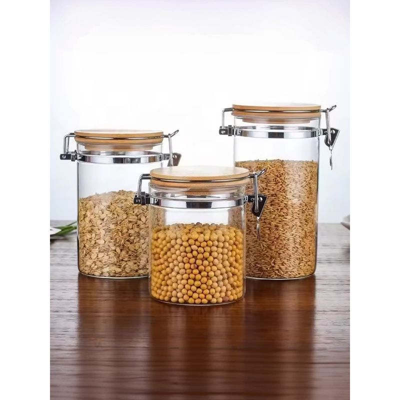 Buy The Better Home Borosilicate Jar with Wooden LidLP042