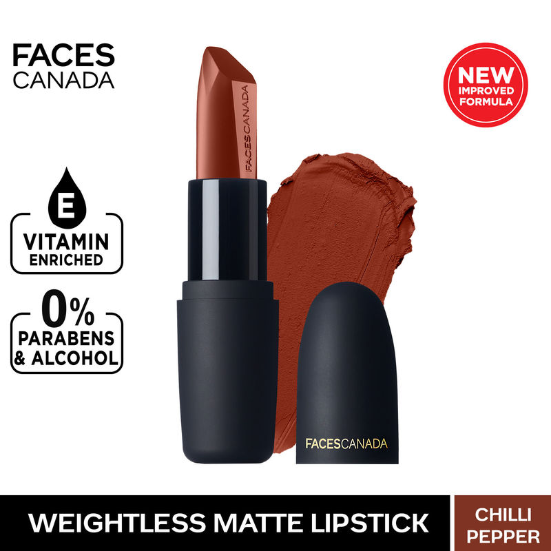 Faces Canada Weightless Matte Finish Lipstick - Chilli Pepper 11
