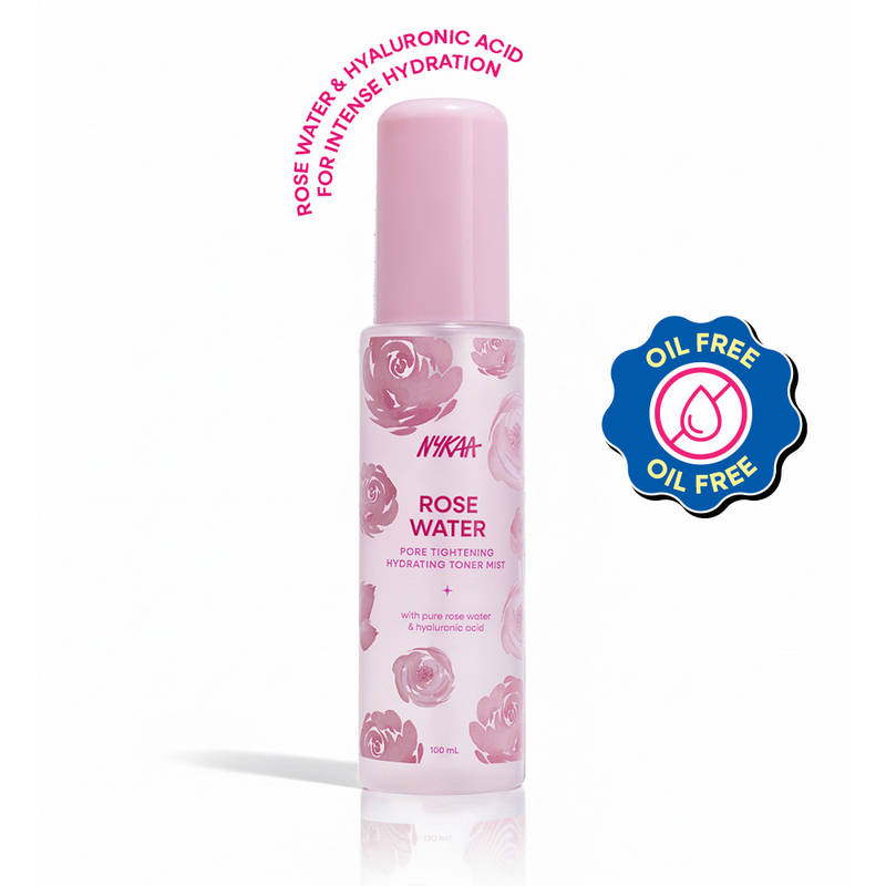 Nykaa Skin Rose Water Toner Mist with Hyaluronic Acid for Intense Hydration & Skin Barrier Repair