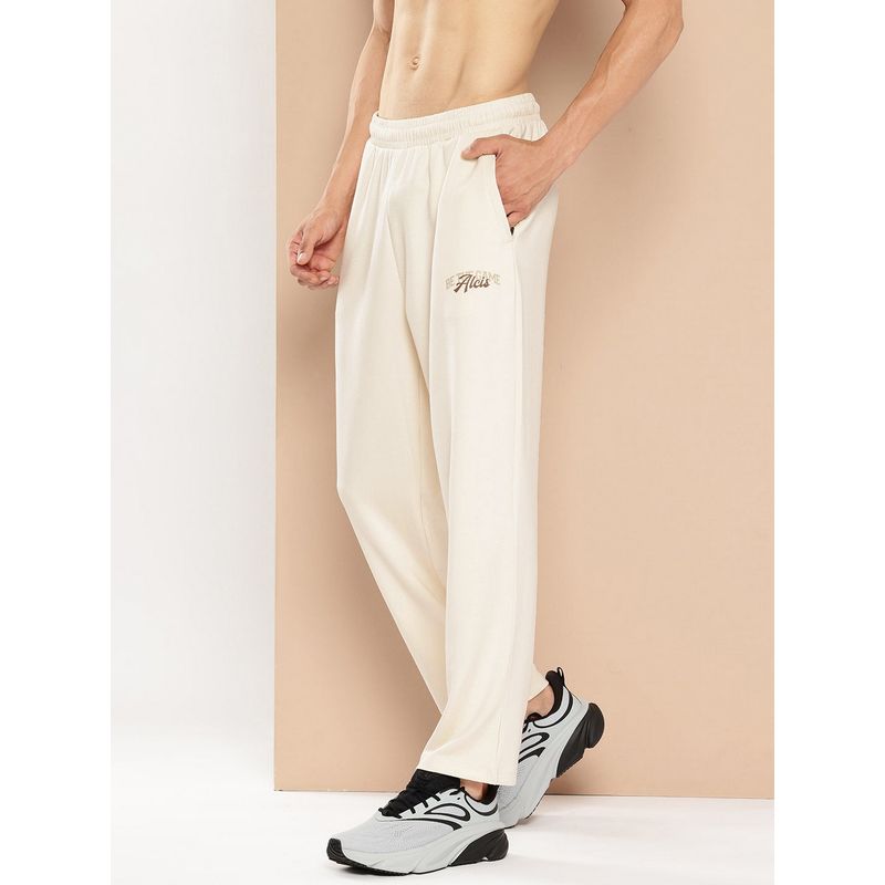 Alcis Men Cream Straight Fit Track Pant (S)