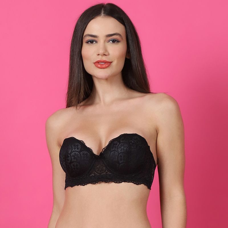 PrettyCat Women Sexy Underwire Balconette Lace Bra (32B)
