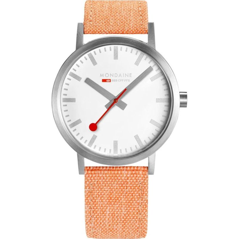 Mondaine Classic Hours Analog Dial Color White Men s Watch A660.30360.17SBF