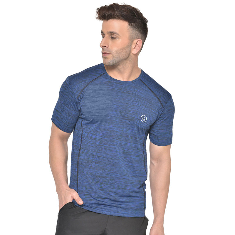 CHKOKKO Men Round Neck Half Sleeves Regular Dry Fit Gym Sports T-Shirt (3XL)