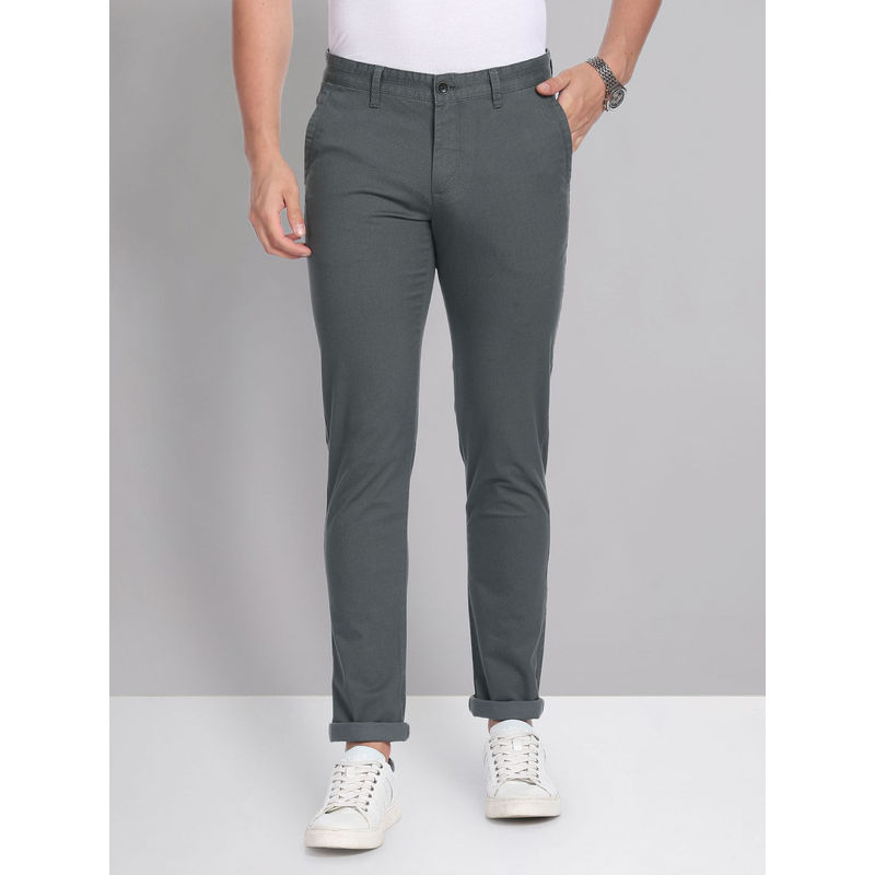 AD By Arvind Geometric Printed Twill Casual Chinos (38)