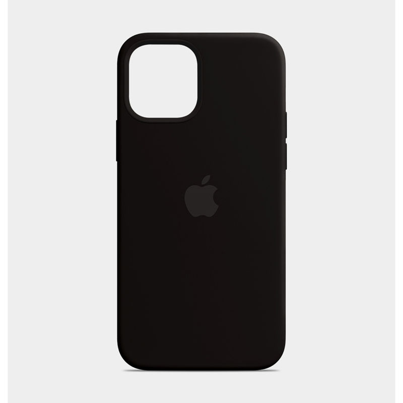 Treemoda Black Solid Silicone Apple iPhone 14 Plus Back Case (iPhone 14 Plus)