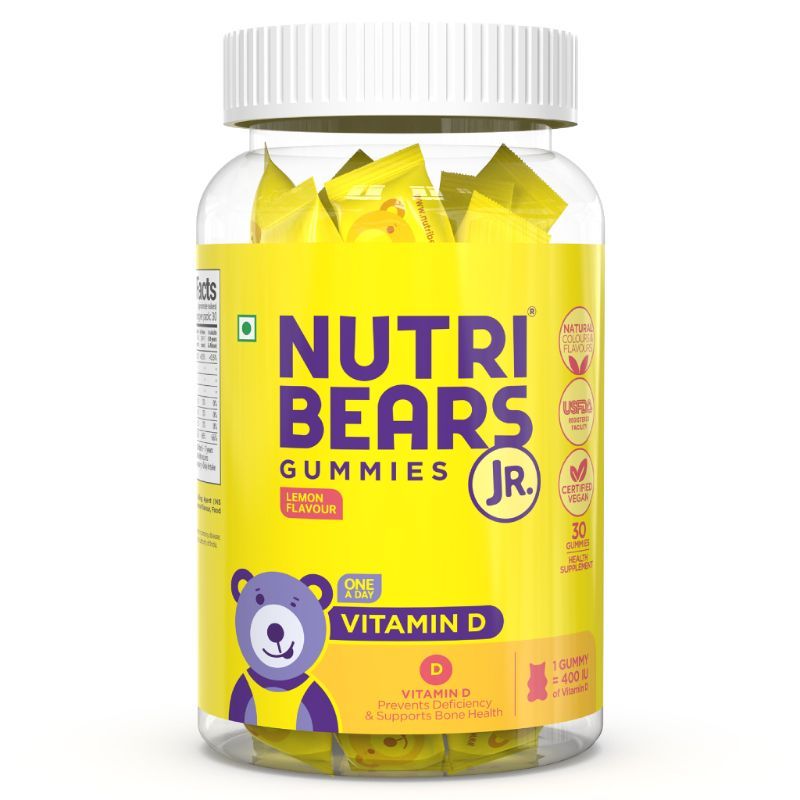 Nutribears Vitamin D Gummies For Kids And Teens, Enhances Calcium