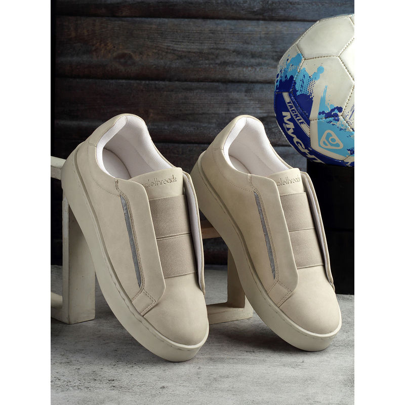SOLETHREADS Fluid Cream Solid Women Casual Shoes (UK 4)