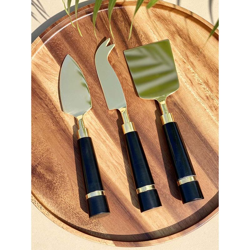 Mason Home Oslo Cheese Knives (Set Of 3) Black Buy Mason Home Oslo Cheese Knives (Set Of 3