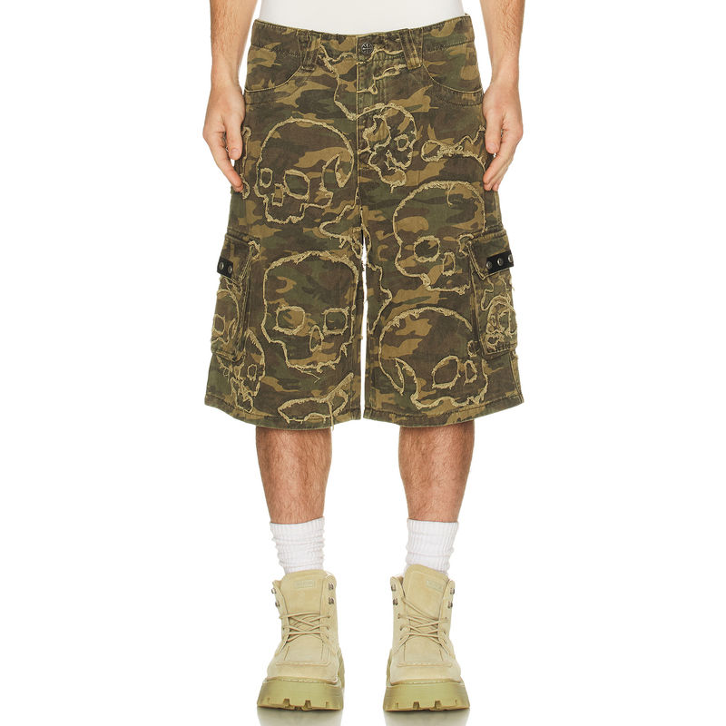 Affliction Skull Camo Shorts (30)