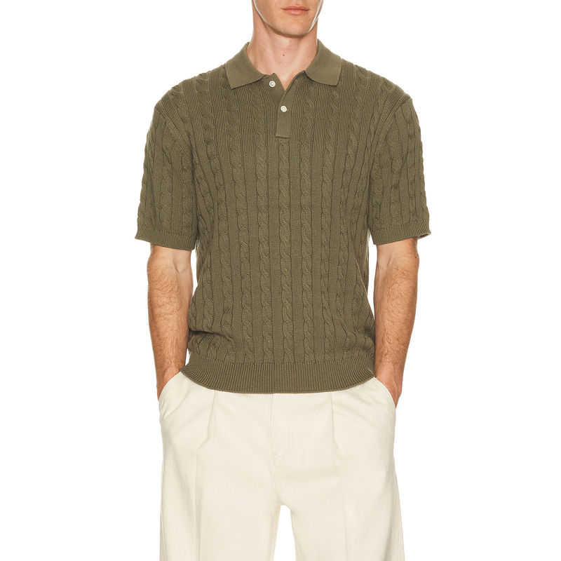 Beams Plus Knit Polo Cable (L)