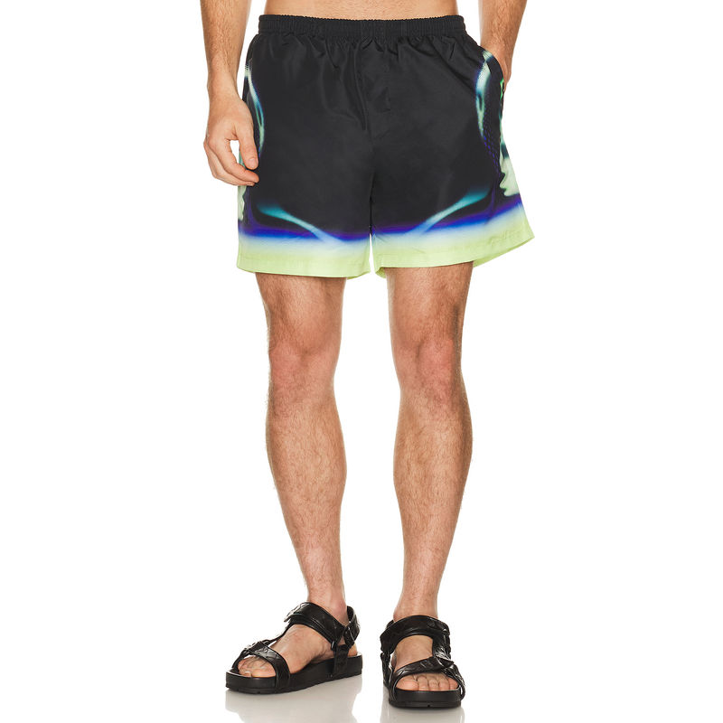 Casablanca Sporchid Black Printed Swim Shorts (M)