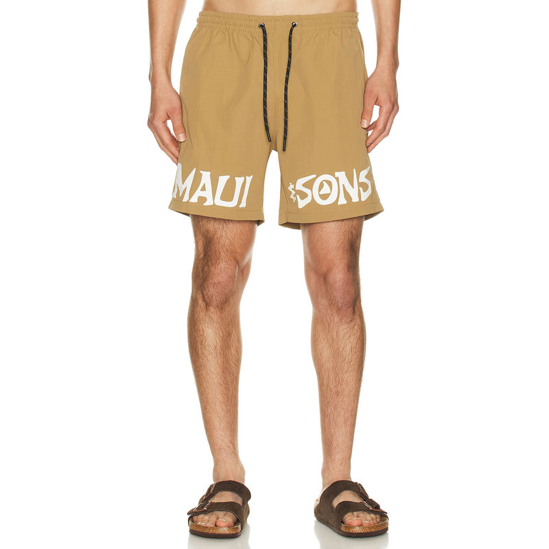 Maui and Sons Stone Swim Trunk (M)
