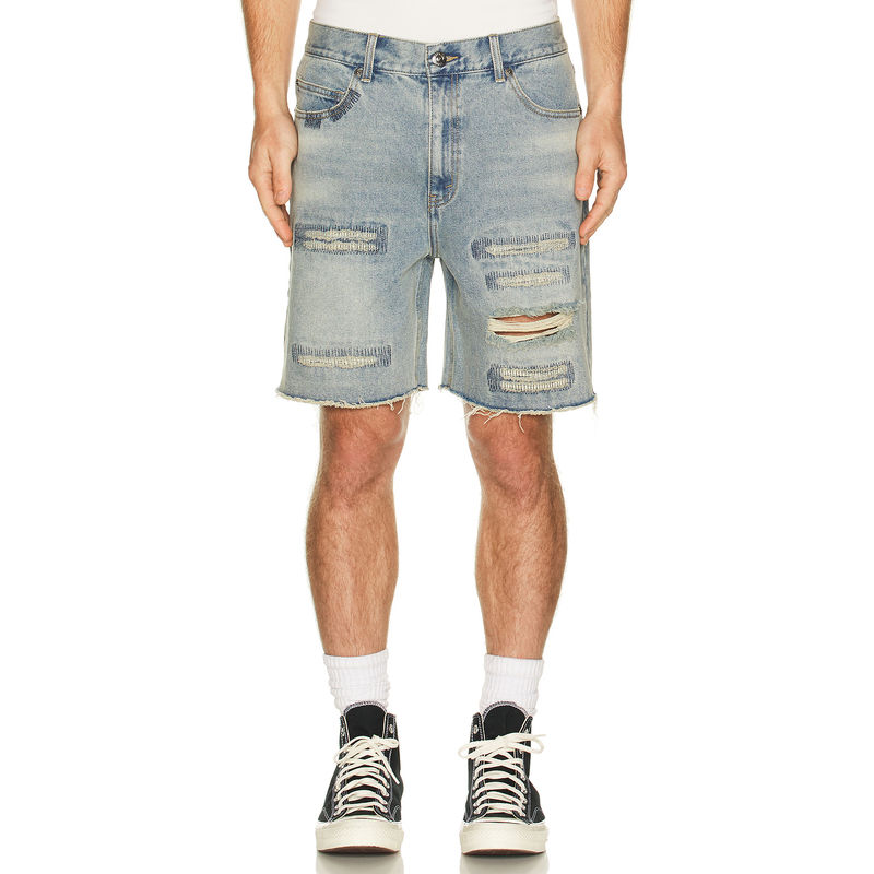 Midnight Rodeo Distressed Denim Shorts (32)