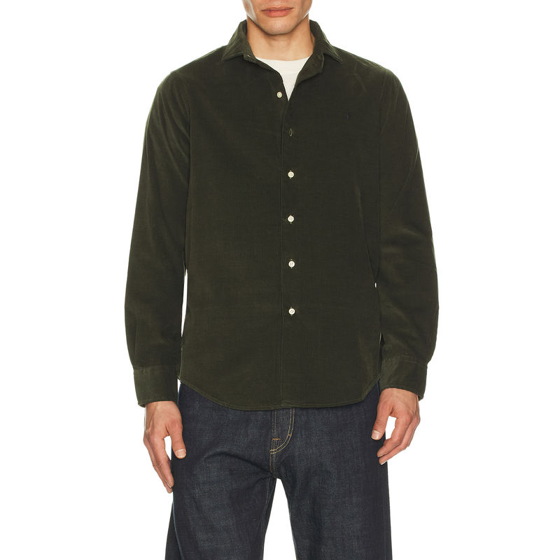 POLO RALPH LAUREN Long Sleeve Corduroy Sport Shirt (S)