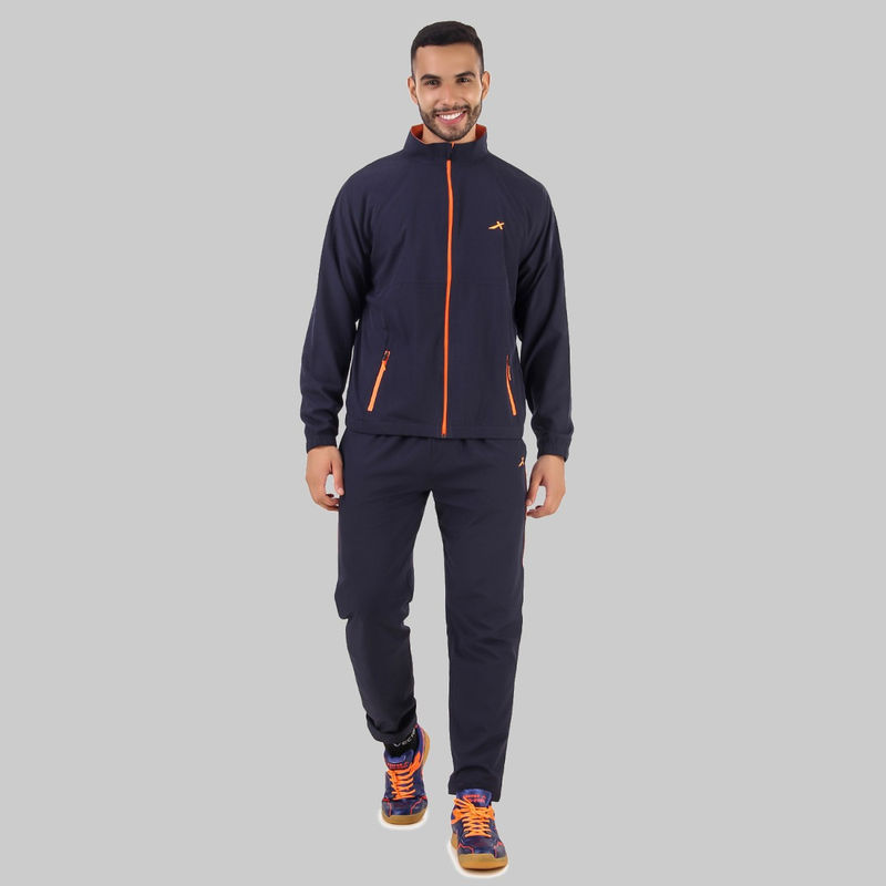 Vector X OTS-206 Navy Regular Fit Solid Tracksuit (Pack of 1) (M)
