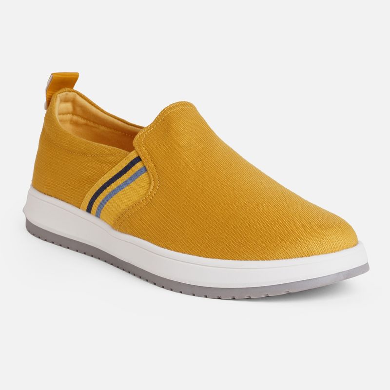 Aldo Opencourt Textile Yellow Woven Shoe Slip On (UK 6.5)