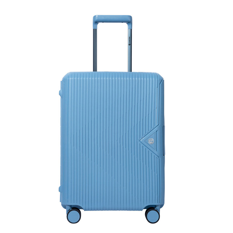 CARLTON Unisex Blue Lock Cabin Hard Trolley Bag (M)