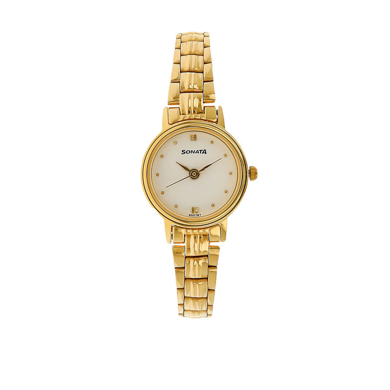 Sonata gold watches for ladies sales