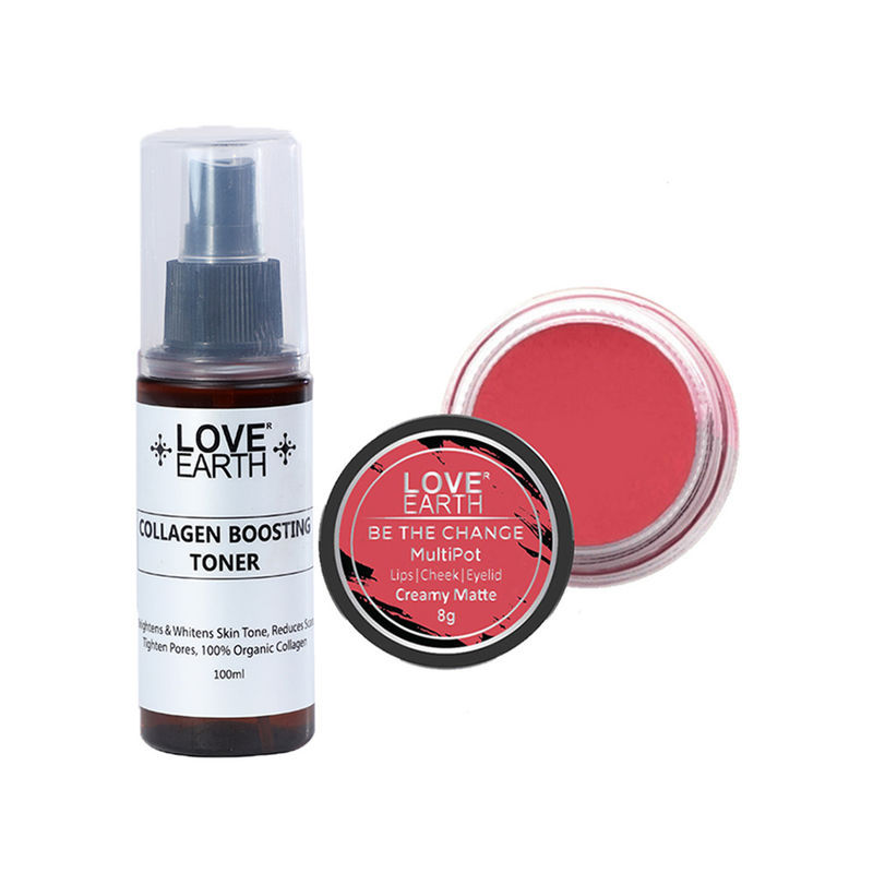 Love Earth Lip Tint & Cheek Tint Be The Change + Collagen Boosting