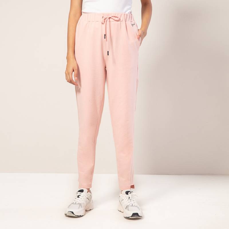 Nykd by Nykaa Breathable Terry Joggers with Pockets, Lotus - NYAT236