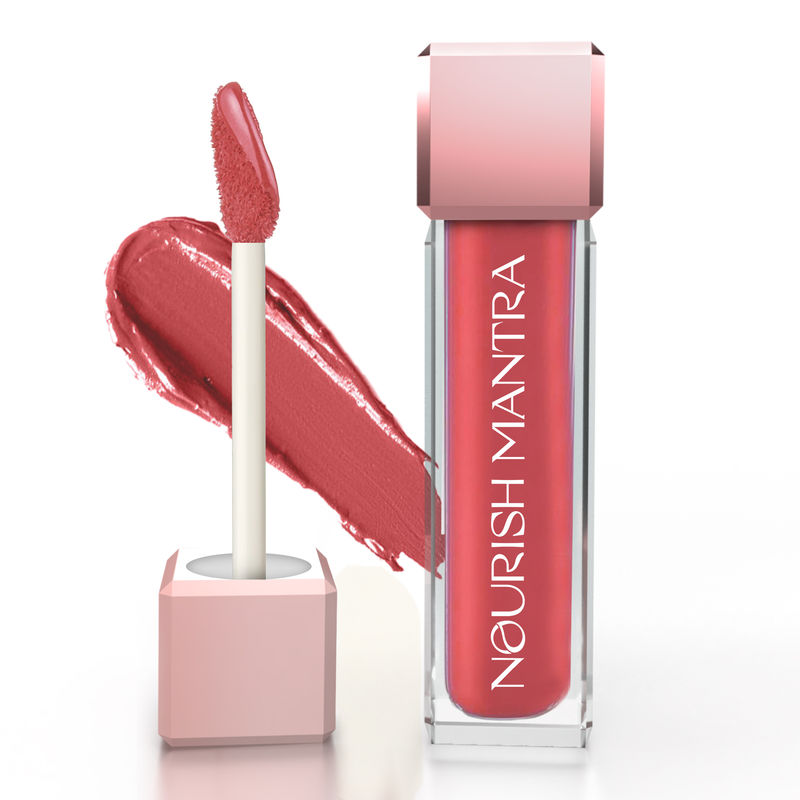 Nourish Mantra Masoom Pink Creamy Matte Liquid Lipstick with Long Stay Pigment