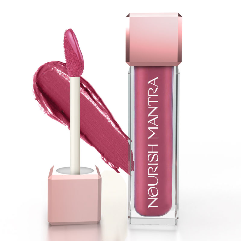 Nourish Mantra Berry Dhamaka Creamy Matte Liquid Lipstick with Long Stay Pigment