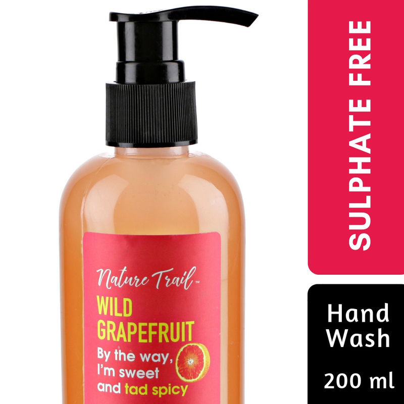 Nature Trail Wild Grapefruit All Natural,Olive Oil Based,No Sulphate & Paraben Handwash