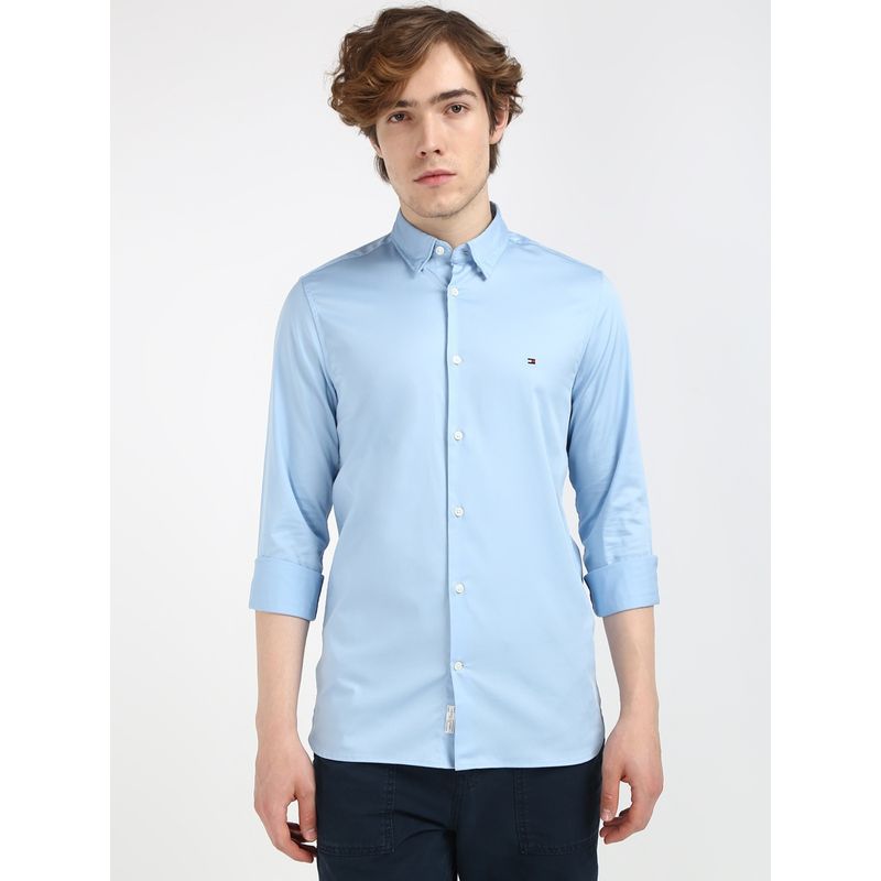 Tommy Hilfiger Solid Slim-Fit Cotton Shirt (2XL)